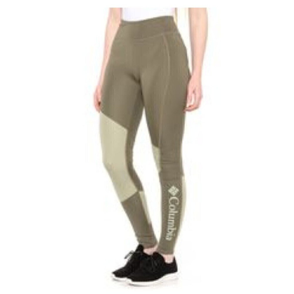 Columbia Sportswear Womens Leggings Lodge Color-Block Omni-Wick Green X-Small